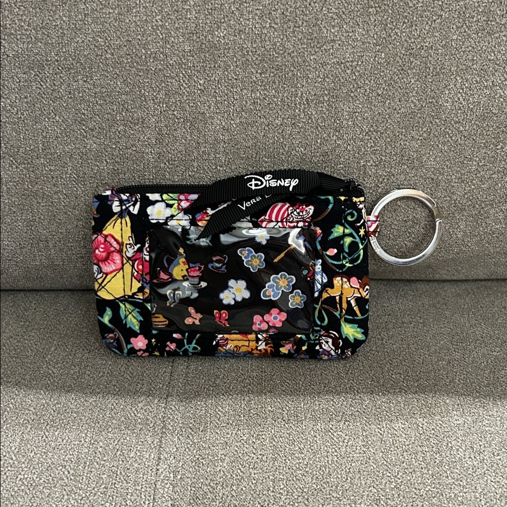 Vera Bradley Disney Zip ID “Disney 100 Classic Swirls” EUC 💛 - Picture 2 of 4